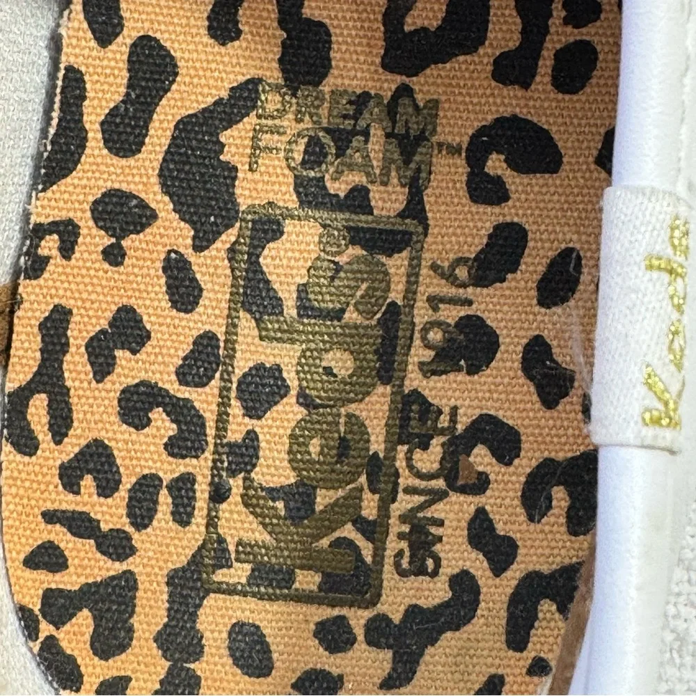 Keds Womens Kickstart Foxing Leopard Sneakers Shoes Casual - Brown, White Size 7